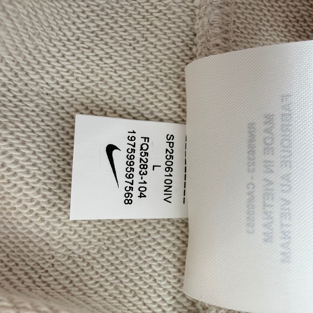 Nike Club America Hoodie Mens Large Sail White Brown Embroidered FQ5283-104 NEW - Picture 7 of 9
